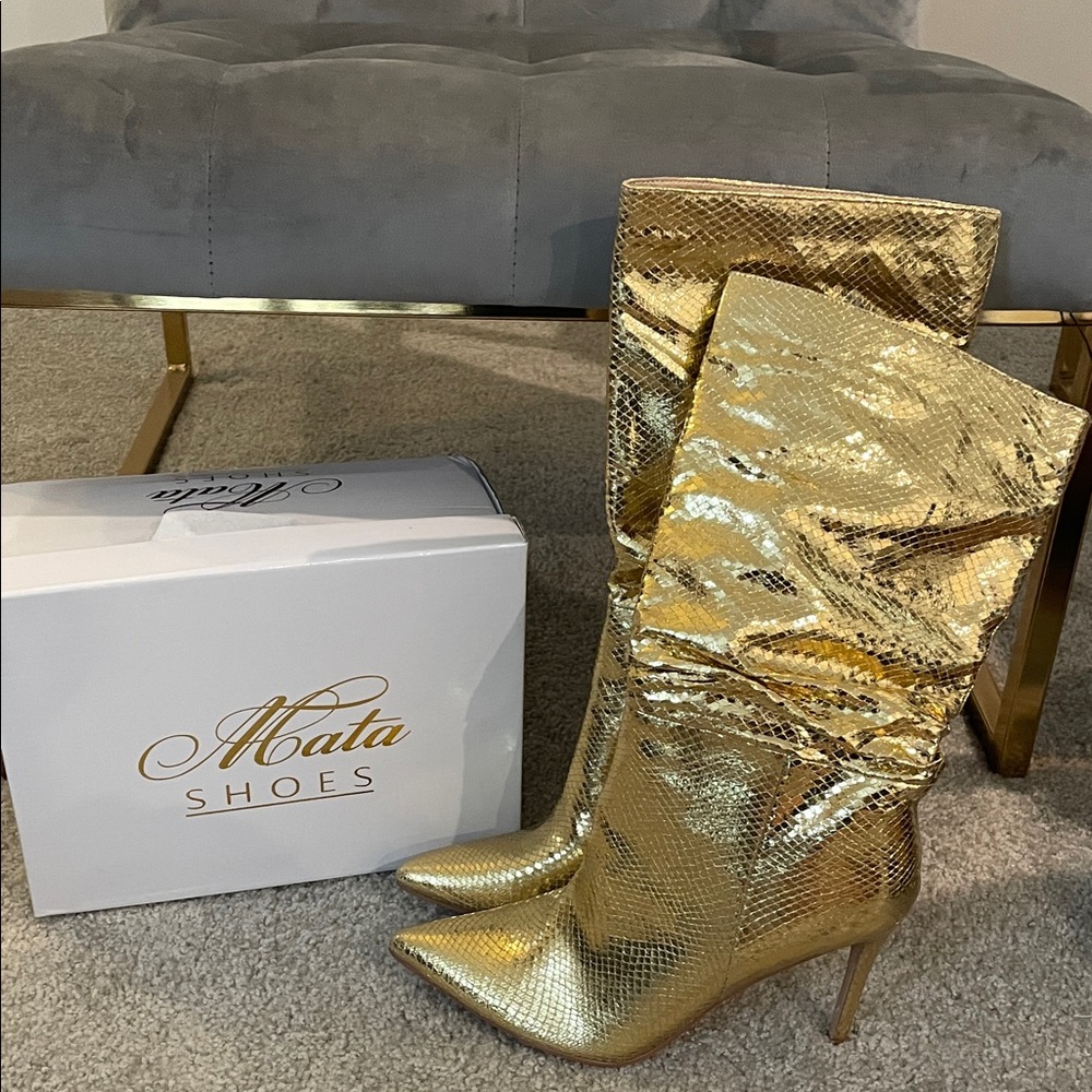 New Gold Women's Boots